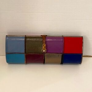 Petro Zilla Y2K patchwork leather clutch